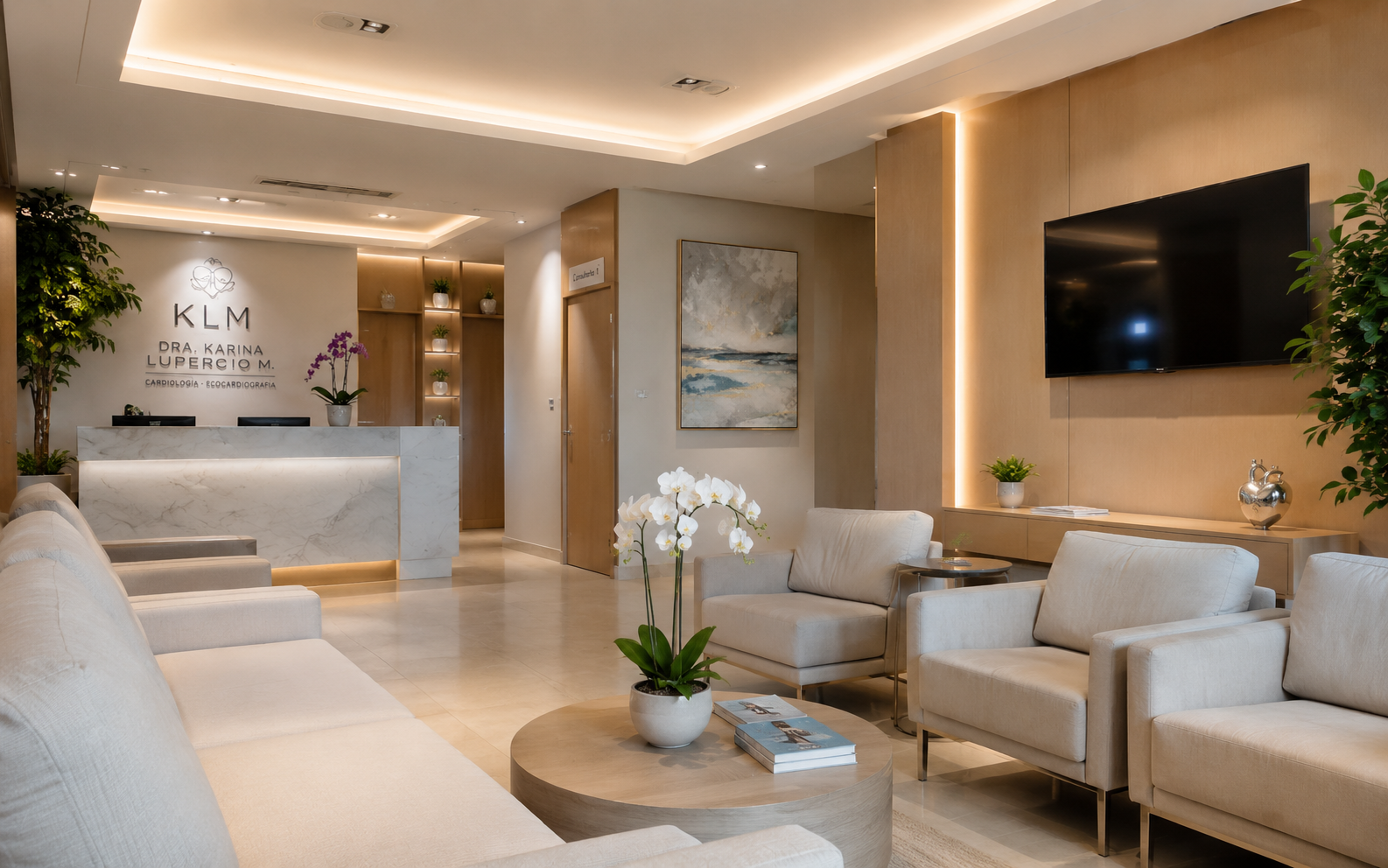 Sala de espera del consultorio